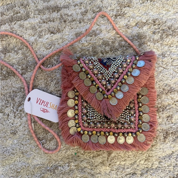 NWT Hobo Pink Embellished Crossbody Bag - Picture 3 of 10